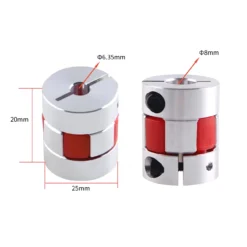 Alternative view of Khớp Nối Trục Mềm D20-L25 Chính Hãng – Khớp Nối Trục Động Cơ CNC